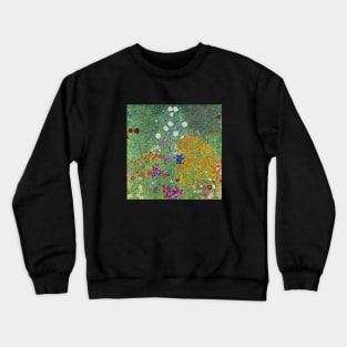 Gustav Klimt Flower Garden Crewneck Sweatshirt